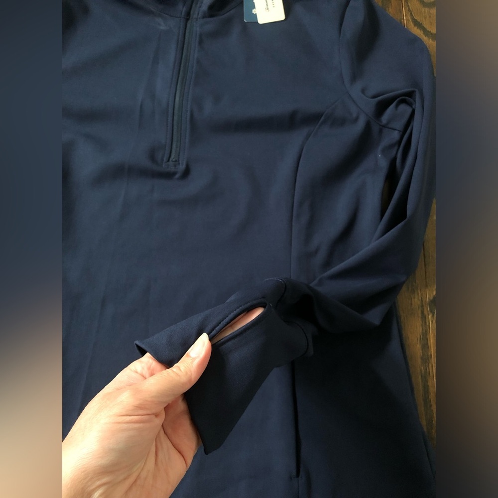 *NWT* Tommy Bahama Everyday Active Women’s L Navy Blue 1/4 Zip Active Jacket - Picture 9 of 11